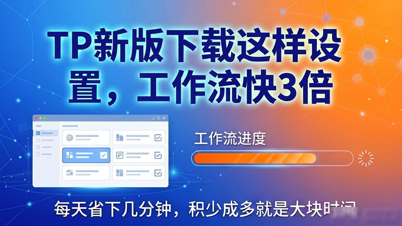 TP新版下载这样设置，工作流快3倍