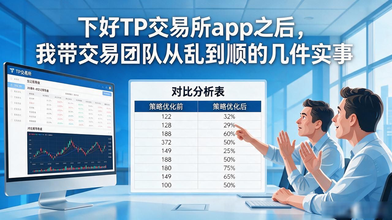 下好TP交易所app之后，我带交易团队从乱到顺的几件实事