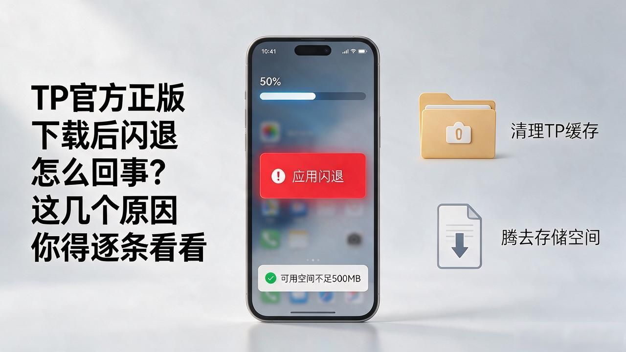 TP官方正版下载后闪退怎么回事？这几个原因你得逐条看看
